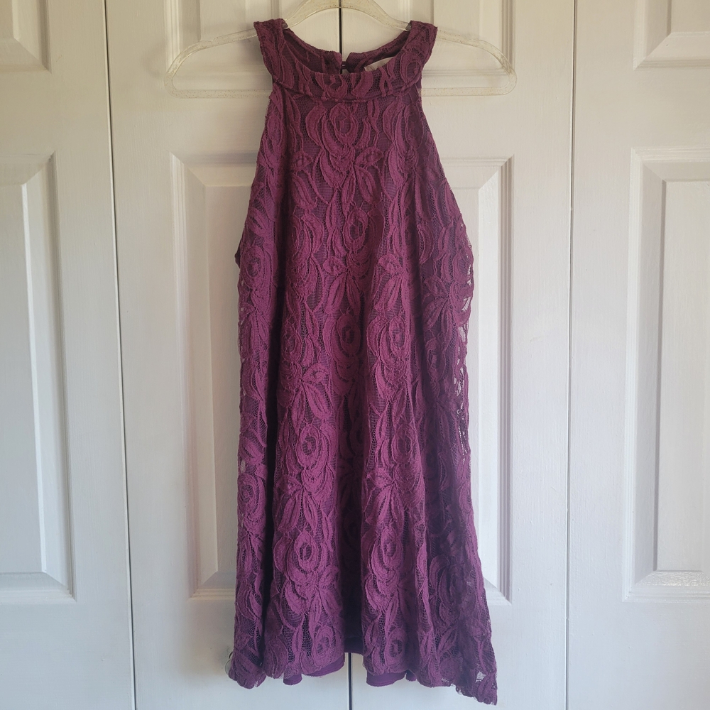 Altar'd State Purple Lace Dress